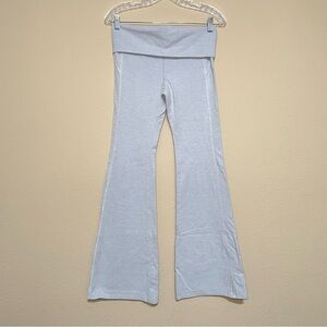 Victoria's Secret PINK Fold-Over Flare Yoga Leggings Blue Size Small